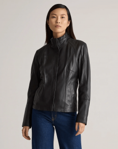 Read more about the article Quince’s Timeless, Layer-Friendly Leather Jacket Has Sold Out 5X Already, but Is Back in Stock Now